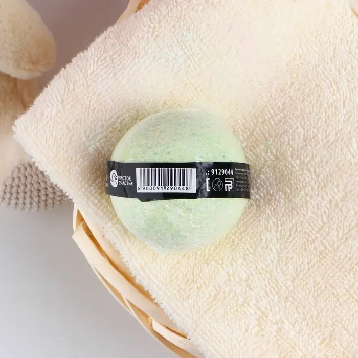 Бомбочка для ванны детская «Супер бурляшка», 120 г, аромат яблока, 3+, Чистое счастье Бомбочка для ванны детская «Супер бурляшка», 120 г, аромат яблока, 3+, Чистое счастье