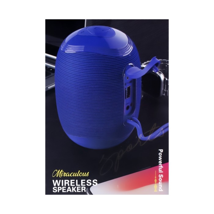 Портативная колонка Borofone BR6, 5 Вт, BT 5.0, USB/MicroSD/TWS, синяя Портативная колонка Borofone BR6, 5 Вт, BT 5.0, USB/MicroSD/TWS, синяя