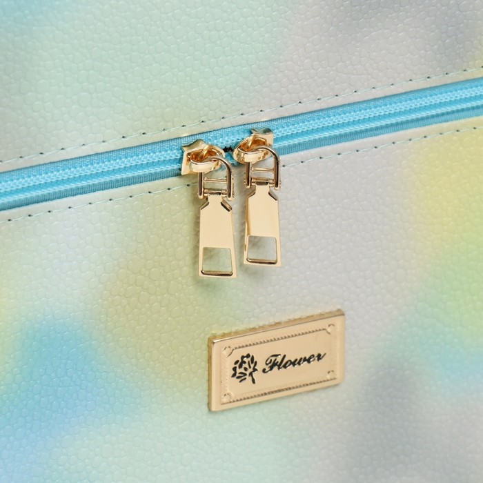 Шкатулка кожзам с зеркалом Шкатулка кожзам с зеркалом "Этажи. Летнее небо" 27х18х24 см