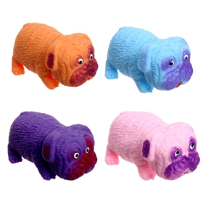 Мялка антистресс тянучка «Собака», с песком, цвета МИКС, в шоубоксе Мялка антистресс тянучка «Собака», с песком, цвета МИКС, в шоубоксе