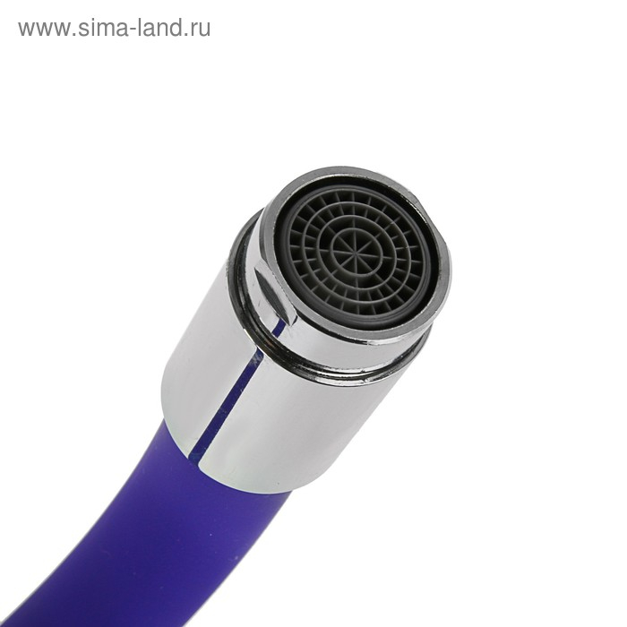 Смеситель для кухни Accoona A9890S, однорычажный, с силиконовым изливом, фиолетовый/хром Смеситель для кухни Accoona A9890S, однорычажный, с силиконовым изливом, фиолетовый/хром