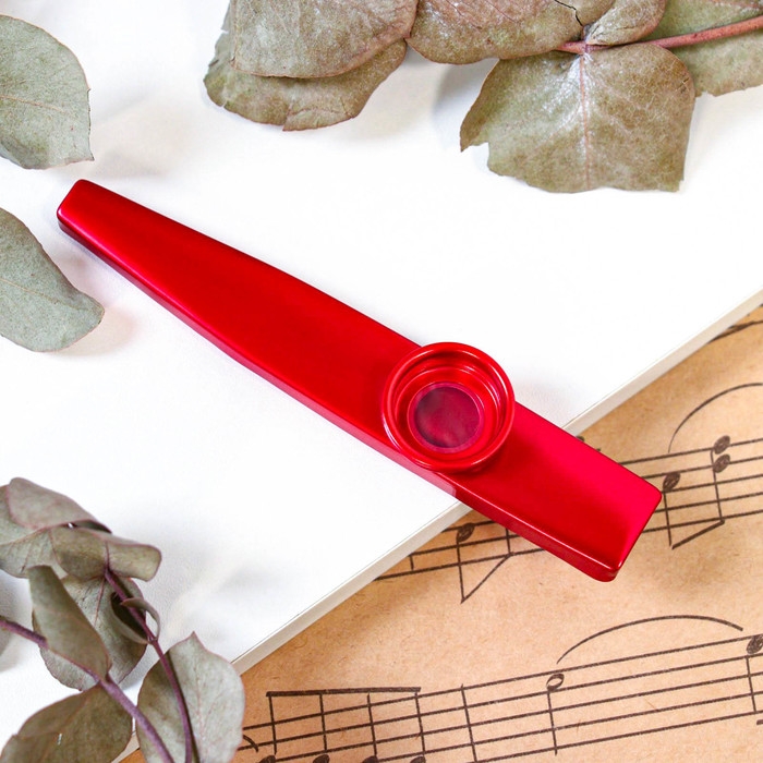 Музыкальный инструмент Казу Music Life, красный Музыкальный инструмент Казу Music Life, красный