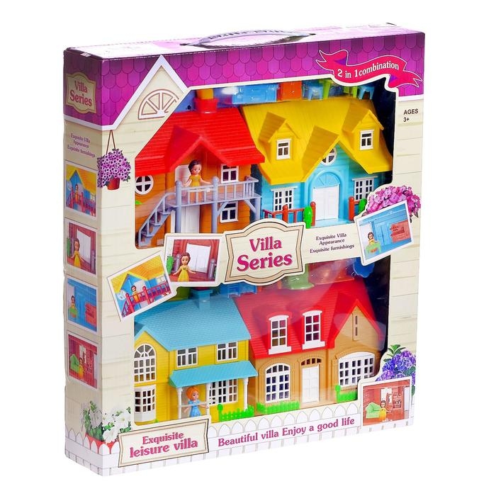 Дом для кукол «Уют» складной, с фигурками и аксессуарами Дом для кукол «Уют» складной, с фигурками и аксессуарами