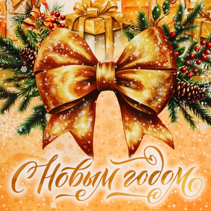 Пакет ламинированный вертикальный Пакет ламинированный вертикальный "Золотой бант", L 31 × 40 × 12 см