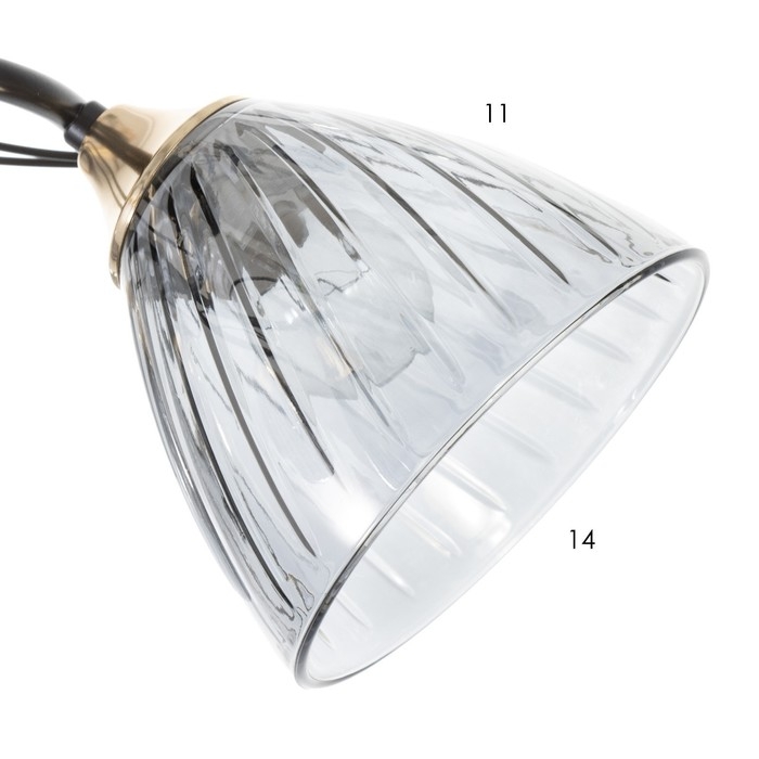 Люстра Люстра "Сальма" 2хЕ27 40Вт черный 48х18х24см BayerLux