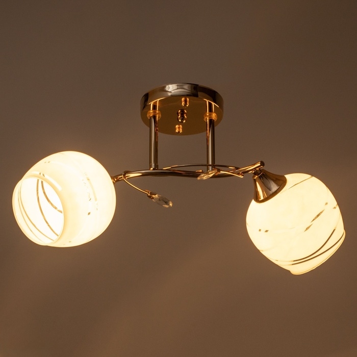 Люстра Люстра "Рафаэль" 2х60Вт Е27 Золото 48х16х22,5см