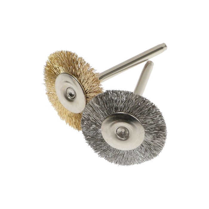 Набор щеток металлических для гравера ТУНДРА, хвостовик 3 мм, 44 шт.