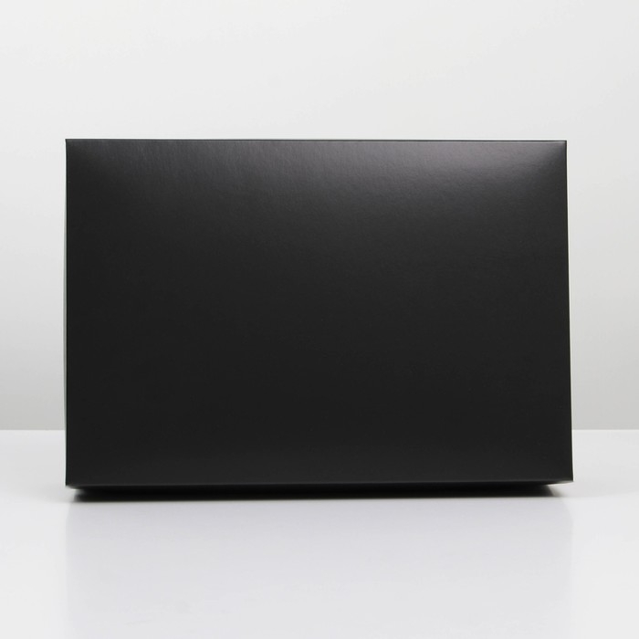 Коробка подарочная складная, упаковка, «Черная», 30 х 20 х 9 см Коробка подарочная складная, упаковка, «Черная», 30 х 20 х 9 см