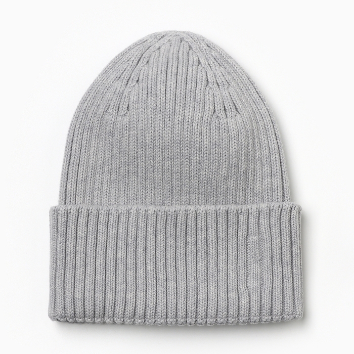 Шапочка детская, цвет серый-меланж, р-р 54-56 (7 лет) Шапочка детская, цвет серый-меланж, р-р 54-56 (7 лет)