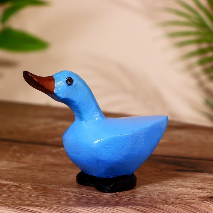 Сувенир Сувенир "Уточка синяя" дерево 15х7х11 см