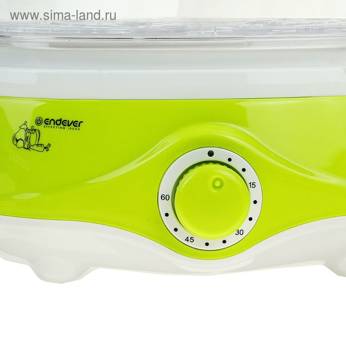 Пароварка Endever Vita-171, электрическая, 1000 Вт, 11 л, 3 яруса, бело-зеленая Пароварка Endever Vita-171, электрическая, 1000 Вт, 11 л, 3 яруса, бело-зеленая