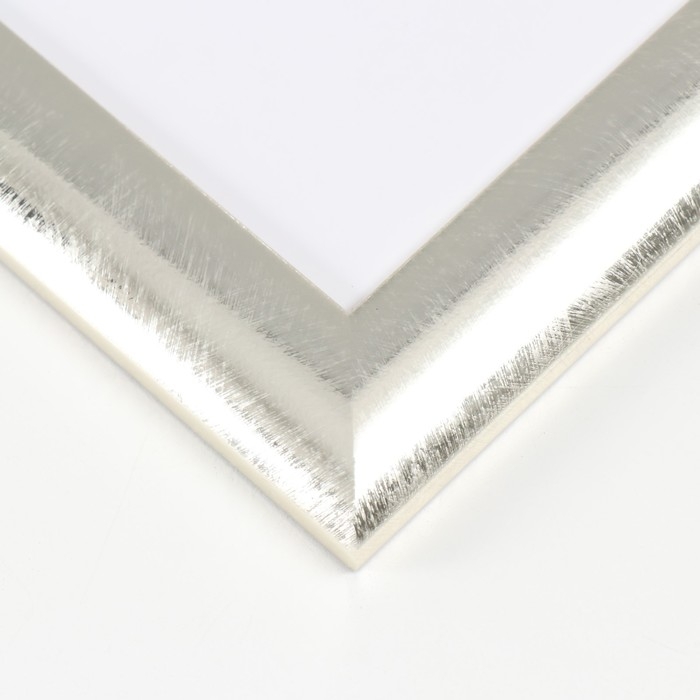 Фоторамка пластик Фоторамка пластик "МИРАМ" 20х30 см 221 серебро (пластиковый экран)