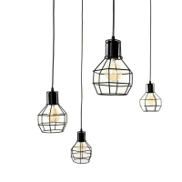 Светильник 2542/6 E27 40Вт черный