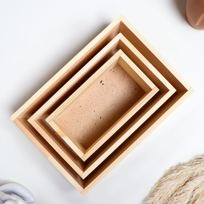 Кашпо деревянное 30×21×8.5 см Элегант  Кашпо деревянное 30×21×8.5 см Элегант "Классик", 3 в 1, МАССИВ СОСНЫ Дарим Красиво