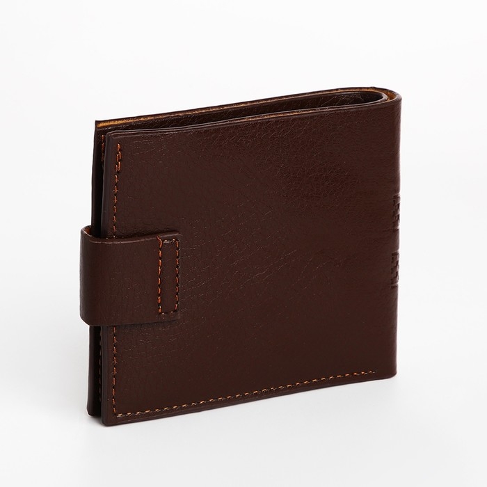 Портмоне мужское на магните, отдел для купюр, для карт, для монет, цвет коричневый Портмоне мужское на магните, отдел для купюр, для карт, для монет, цвет коричневый