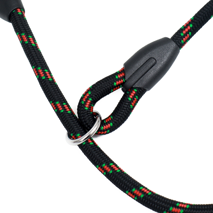 Ошейник - удавка для собак, 0,8 х 45 см, черно-красный Ошейник - удавка для собак, 0,8 х 45 см, черно-красный