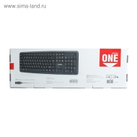 Клавиатура Smartbuy ONE 112, проводная, мембранная, 104 клавиши, USB, чёрная