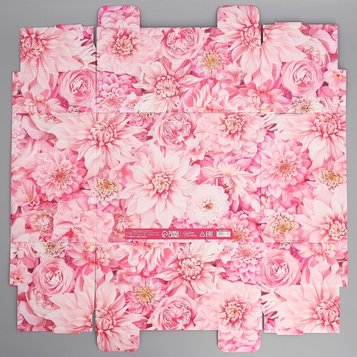 Коробка подарочная складная, упаковка, «Цветы», 31 х 25.5 х 16 см Коробка подарочная складная, упаковка, «Цветы», 31 х 25.5 х 16 см