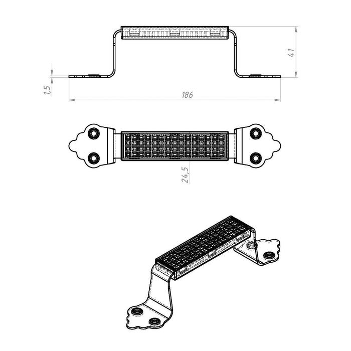Ручка-скоба РС-100-5 цинк, 50 шт. Ручка-скоба РС-100-5 цинк, 50 шт.