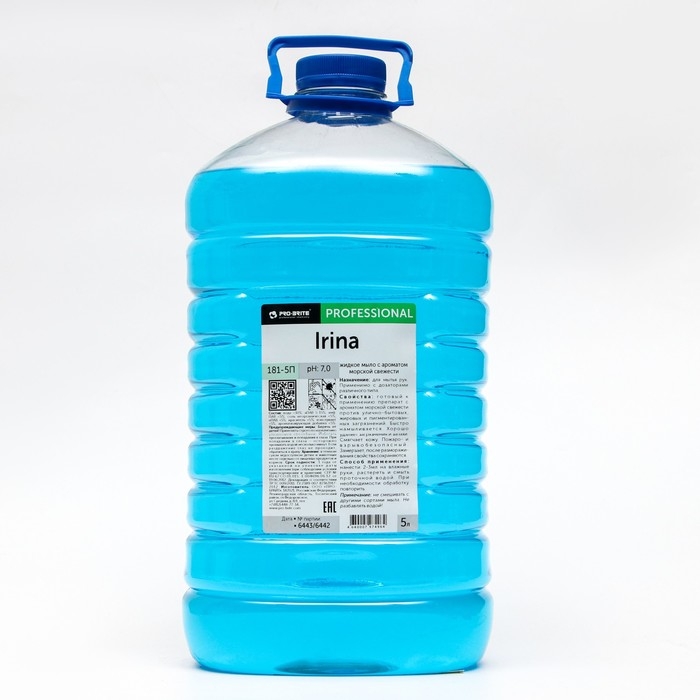 Жидкое мыло Irina с ароматом морской свежести, 5 л Жидкое мыло Irina с ароматом морской свежести, 5 л