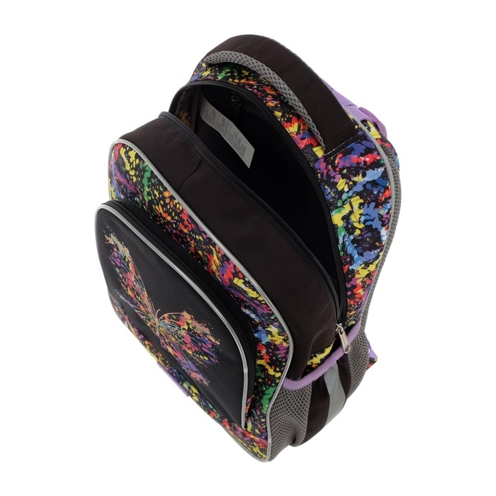 Рюкзак школьный Erich Krause ErgoLine 15L, 39 х 28 х 14 см, эргономичная спинка, Butterfly 51597 Рюкзак школьный Erich Krause ErgoLine 15L, 39 х 28 х 14 см, эргономичная спинка, Butterfly 51597