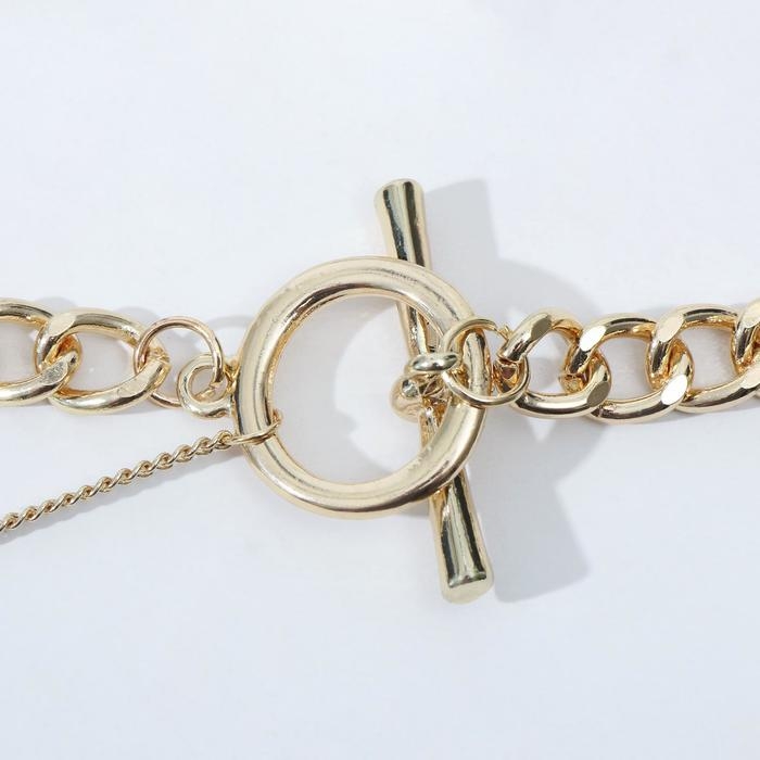 Кулон «Цепь» тоггл с нитью, цвет золото, 45 см Кулон «Цепь» тоггл с нитью, цвет золото, 45 см