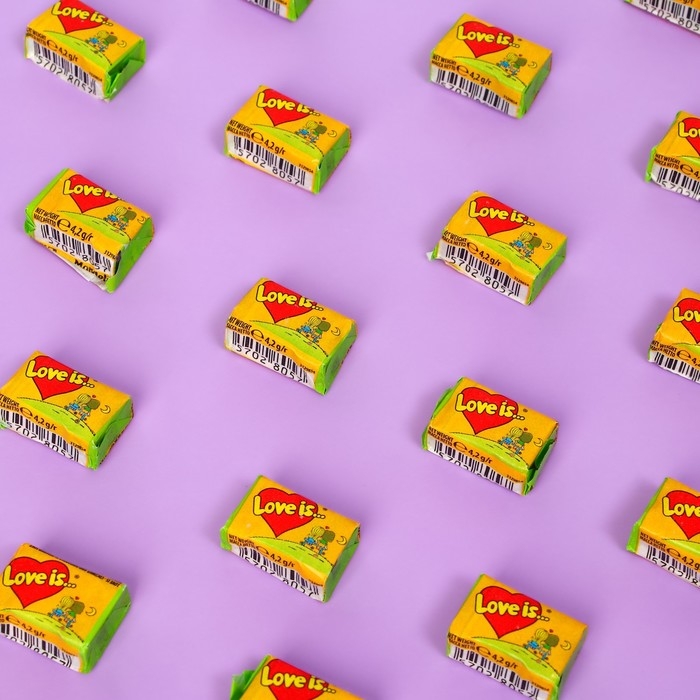 Жевательная резинка Love is, Кокос и Ананас, 4.2 г, 20 шт Жевательная резинка Love is, Кокос и Ананас, 4.2 г, 20 шт