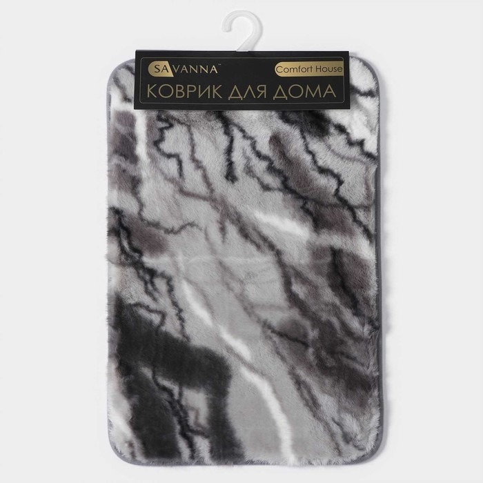 Коврик для дома SAVANNA «Мечта», 40×60 см, цвет серый