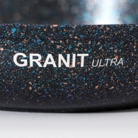 Сковорода Granit ultra blue, d=22 см, съёмная ручка, антипригарное покрытие, цвет синий