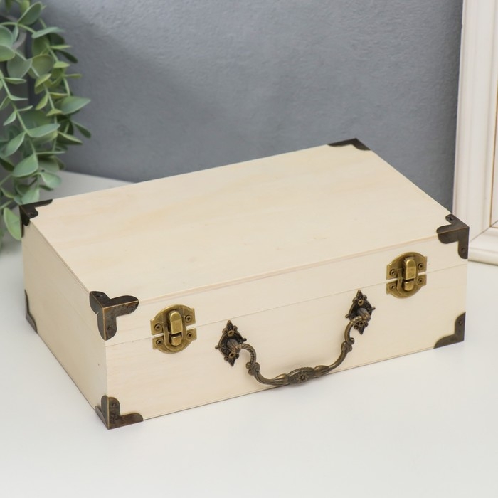 Шкатулка дерево под роспись Шкатулка дерево под роспись "Сундук" 24х15х8 см