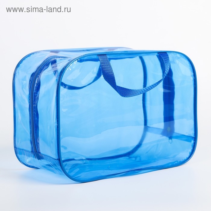 Набор сумок в роддом, 3 шт., цвет прозрачный/голубой Набор сумок в роддом, 3 шт., цвет прозрачный/голубой