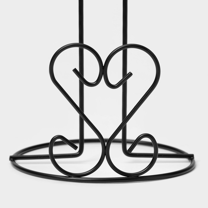 Подставка под бумажные полотенца Доляна «Сердце», 13,5×13,5×28 см