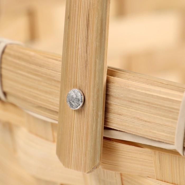 Корзина плетенная, 26х12/30 см, бамбук Корзина плетенная, 26х12/30 см, бамбук