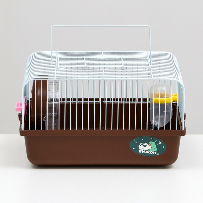 Клетка для грызунов Клетка для грызунов "Пижон", 27 х 21 х 17 см, коричневая