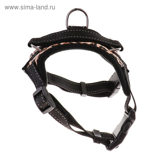 Шлейка К7 мягкая светоотражающая, размер М, ОГ 52-66 см, вес 9,5-17,5 кг, леопард Шлейка К7 мягкая светоотражающая, размер М, ОГ 52-66 см, вес 9,5-17,5 кг, леопард