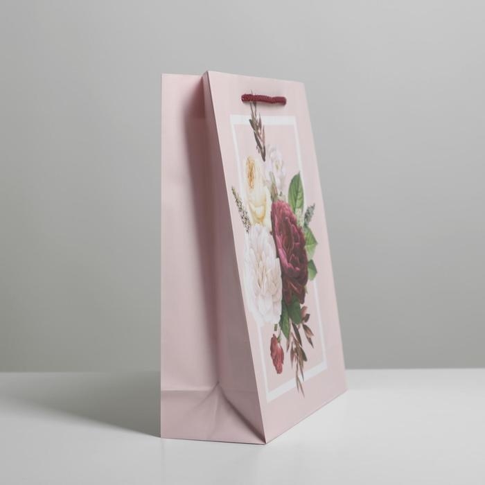 Пакет подарочный ламинированный, упаковка, Love, ML 21 х 25 х 8 см