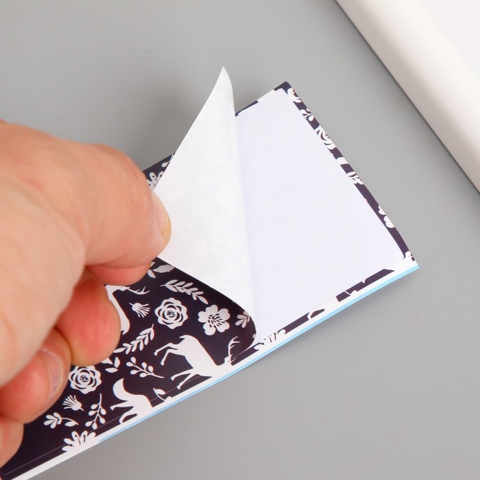 Наклейка бумага благодарность Наклейка бумага благодарность "Олень и лиса" набор 50 шт 10х5 см