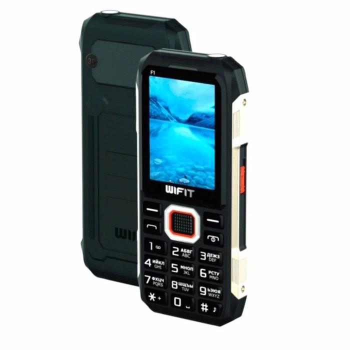 Сотовый телефон Wifit WIPHONE F1, 2.4 Сотовый телефон Wifit WIPHONE F1, 2.4", 2 sim, 32Мб, 2000 мАч, чёрный