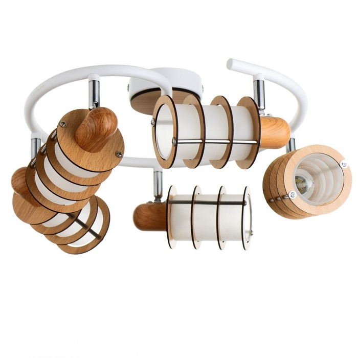 Люстра Люстра "Тайон" 5хЕ14 40Вт белый 56х56х16 см