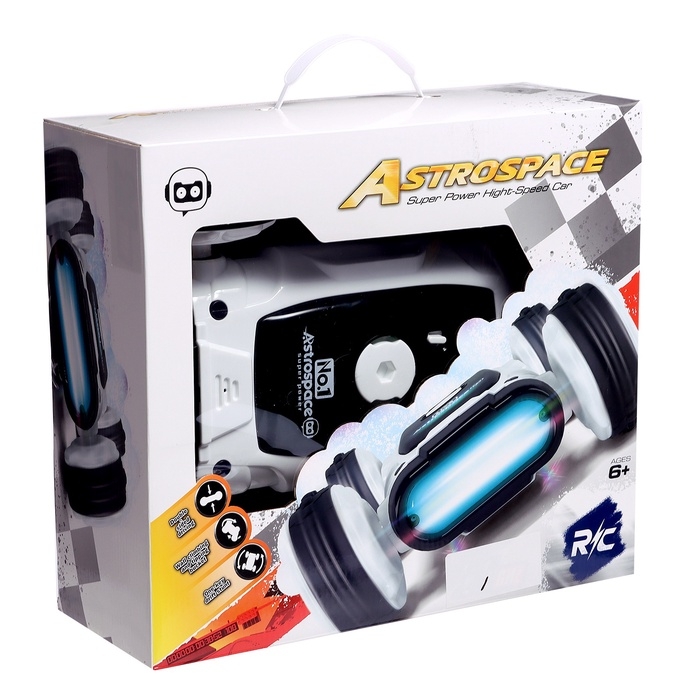 Машинка перевертыш «Техно», радиоуправляемая, дрифт, аккумулятор, на пульте управления, цвет белый Машинка перевертыш «Техно», радиоуправляемая, дрифт, аккумулятор, на пульте управления, цвет белый