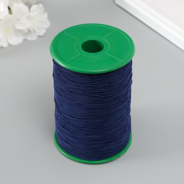 Спандекс для бисера, длина 500 м, цв. синий Спандекс для бисера, длина 500 м, цв. синий