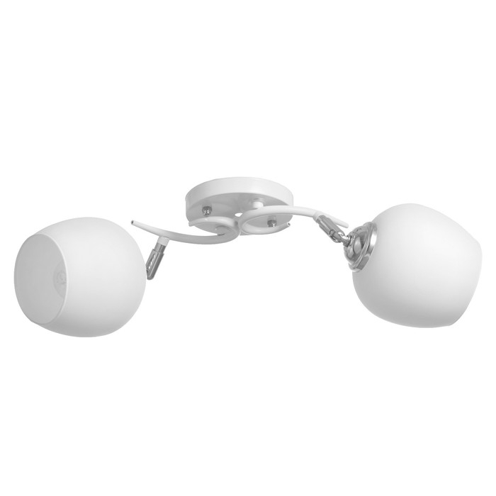 Люстра Люстра "Ава" 2хЕ27 40Вт бело-хромовый 45х26х27 см BayerLux