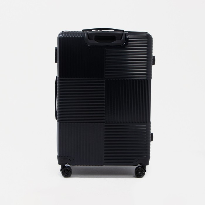 Чемодан большой 84 л (L), отдел на молнии, кодовый замок, цвет чёрный Чемодан большой 84 л (L), отдел на молнии, кодовый замок, цвет чёрный