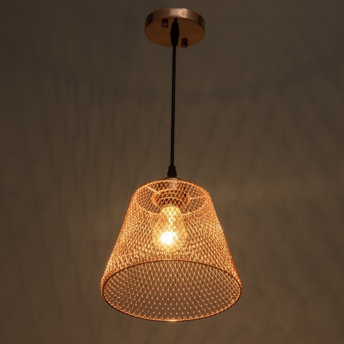 Светильник BayerLux Светильник BayerLux "Фиш" Е27 40Вт медь 20х20х16-116см