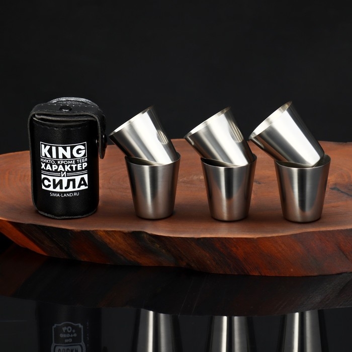 Стопки, набор KING, 6 шт х 30 мл Стопки, набор KING, 6 шт х 30 мл