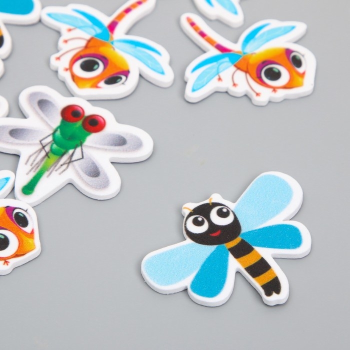 Декор для творчества EVA Декор для творчества EVA "Стрекозы" набор 12 шт 10х13 см