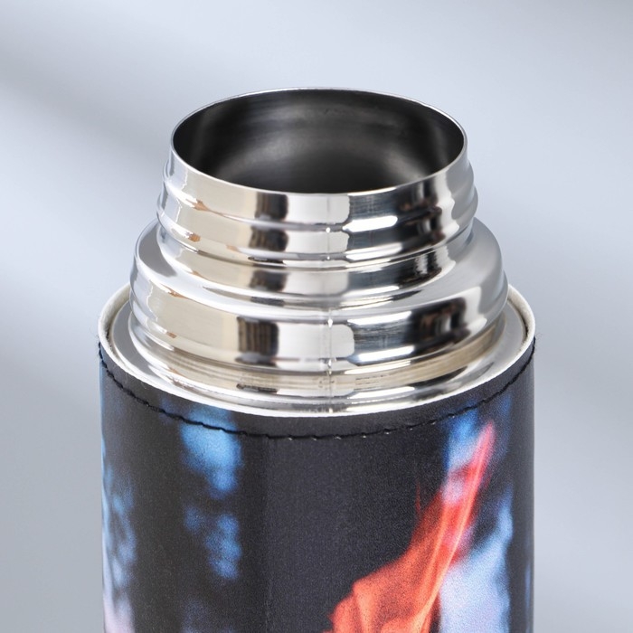 Термос «Огонь» в кожзаме, MODE FORREST, 750 мл, время сохранения тепла 16-18 ч Термос «Огонь» в кожзаме, MODE FORREST, 750 мл, время сохранения тепла 16-18 ч