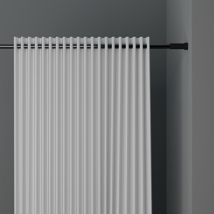 Карниз для ванной SAVANNA, телескопический, 110-200 см, цвет чёрный Карниз для ванной SAVANNA, телескопический, 110-200 см, цвет чёрный