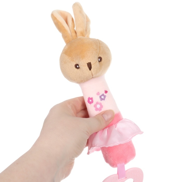 Пищалка - погремушка «Зайка», с прорезывателем, Mum&Baby Пищалка - погремушка «Зайка», с прорезывателем, Mum&Baby