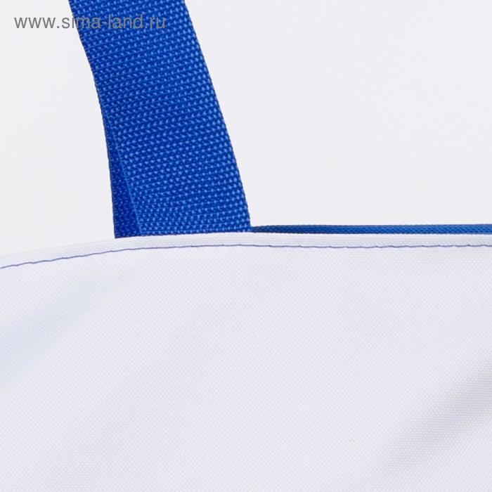 Сумка пляжная на молнии, без подклада, цвет синий/розовый/белый Сумка пляжная на молнии, без подклада, цвет синий/розовый/белый